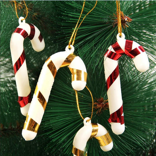 (6 PCS) Christmas Candy Cane Ornaments Tree Hanging Decoration