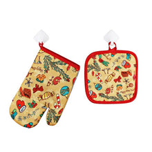 Load image into Gallery viewer, (1 Set ) Christmas Baking Anti-Hot Gloves