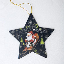 Load image into Gallery viewer, Cute Santa Clause Bow Bell Christmas Tree Ornament Decoration