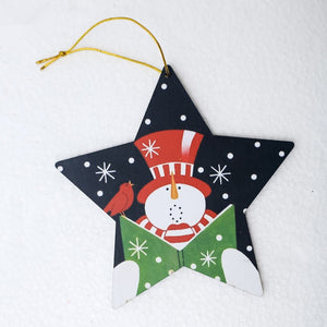 Cute Santa Clause Bow Bell Christmas Tree Ornament Decoration