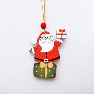 Santa Claus Deer Christmas Tree Ornaments
