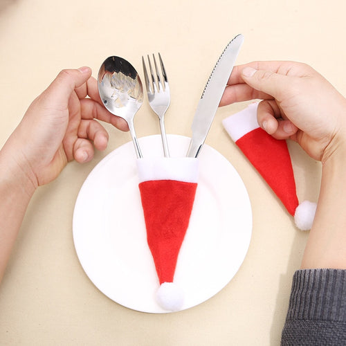 Christmas Hat Cutlery Holder