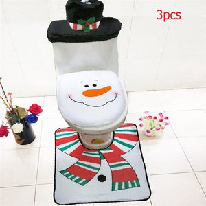 Bathroom Toilet Seat Cover Christmas Decor