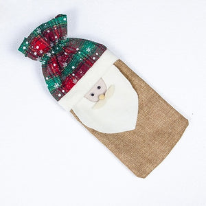 Christmas Decorations for Home Santa Claus Wine Bottle Cover