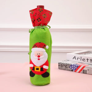 Christmas Decorations for Home Santa Claus Wine Bottle Cover